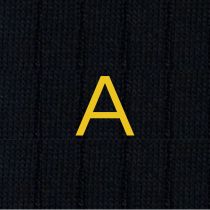 CALZA  BLU UOMO  INIZIALI  SENAPE  INDIVIDUAL SOCKS  - TAGLIA  40/45 -A- 134-0-A