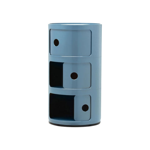 COMODINO COMPONIBILE 3 ELEMENTI AZZURRO 04967/AZ KARTELL BLUE