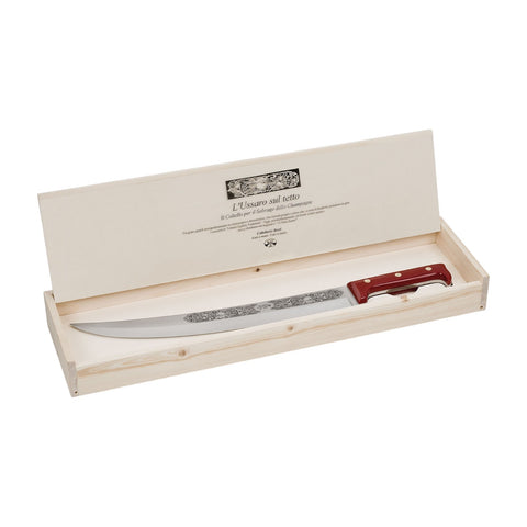 L'USSARO SU TETTO COLTELLO PER SABRAGE ART. 199  COLTELLERIE BERTI 1895