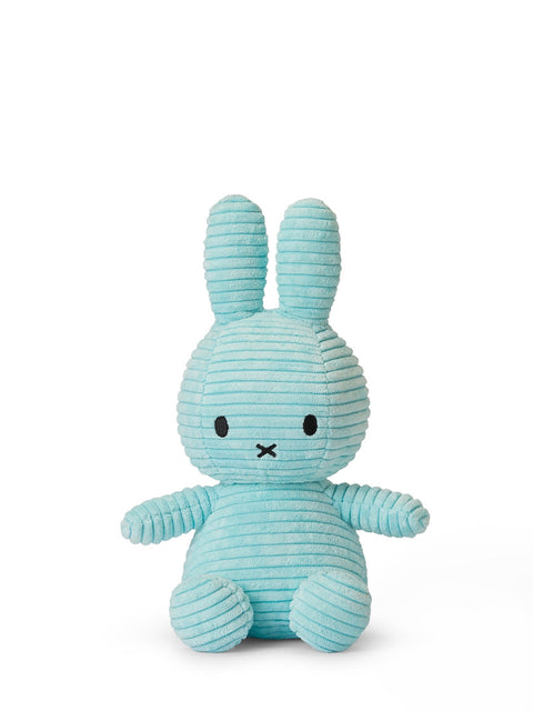 PELUCHES ECO CORDUROY 23CM - 9'' TURQUOISE MIFFY BLUE