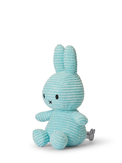 PELUCHES ECO CORDUROY 23CM - 9'' TURQUOISE MIFFY BLUE