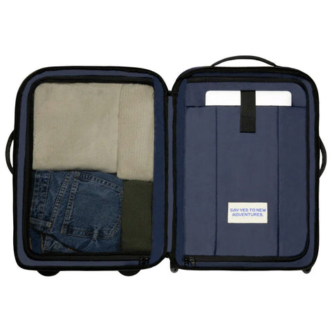 TROLLEY SOFT SUITCASE 52X35X25 BERLIN CABAIA BLUE