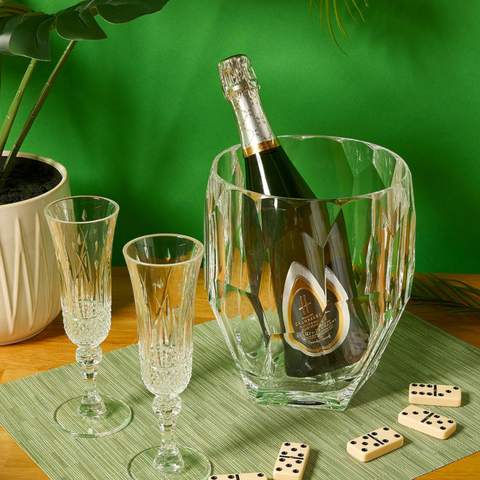 PORTA CHAMPAGNE ANTARTICA ICE BUCKET CLEAR MARIOLUCA GIUSTI