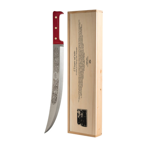 L'USSARO SU TETTO COLTELLO PER SABRAGE ART. 199  COLTELLERIE BERTI 1895