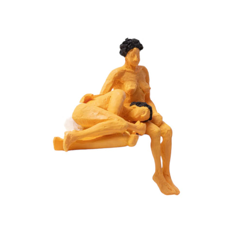 2 STATUETTE SELETTI IN RESINA LOVE IS A VERB THEO&ELENA ART. 09005