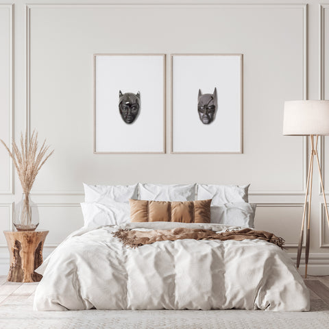 LEBLON DELIENNE WALL MASK BLACK 37CM ART. WARMA03701NO