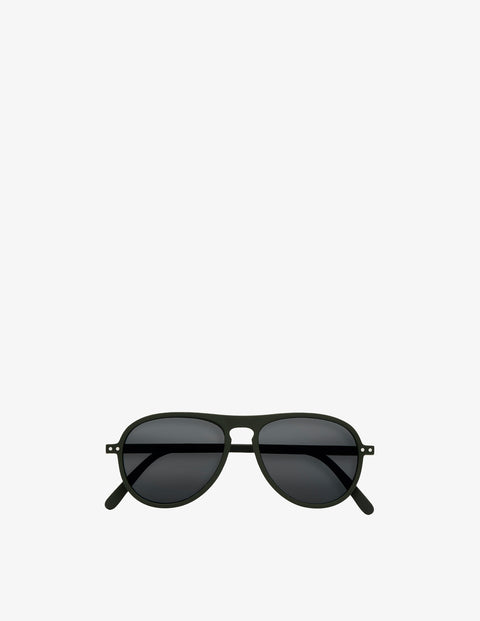 IZIPIZI SUNGLASSES SUN I KAKI GREEN GRAY LENSES +O