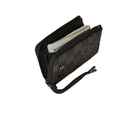 PORTAFOGLIO 3 AM CHECK 910W7501NSZ SPRAYGROUND BLACK
