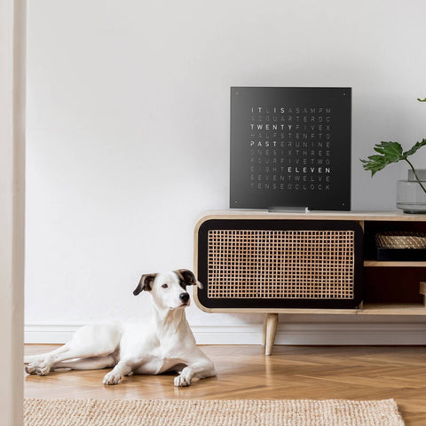 QLOCKTWO CLASSIC 45X45 QT4 PANNELLO NERO