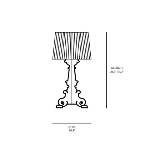 LAMPADA BOURGIE G9077/BL KARTELL BLUE