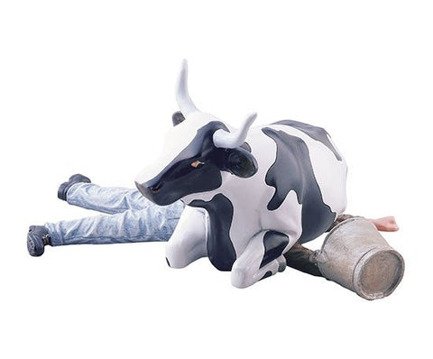 COW PARADE M COW SITTING ON MAN/NI  MU ART. 47811 MULTICOLOR