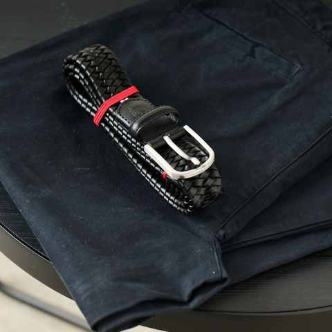 CINTURA MILANO LEATHER ORIGINALE LBMILBLA105 LA BOUCLE BLACK