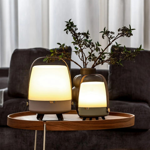 LITE UP PLAY EARTH  AND BLUETOOTH SPEAKER KOODUU BEIGE