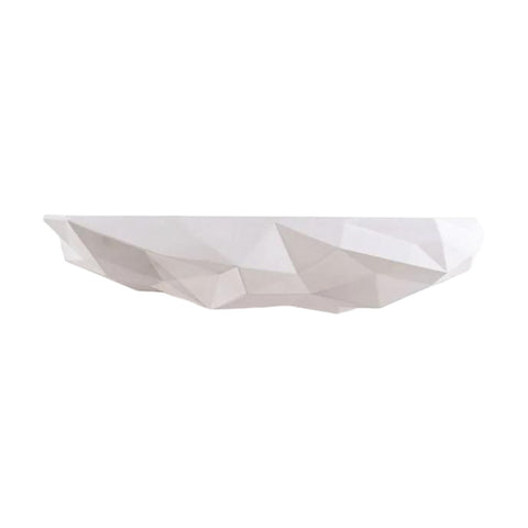 MENSOLA SELETTI RESINA SPACE ROCK DIESEL CM 46X22X9,5 BIANCA 11008