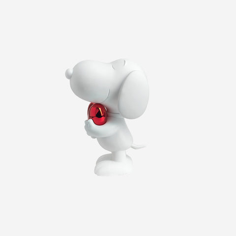SCULPTURE SNOOPY HEART WHITE & RED 27 CM PEAST02501MAMERO LEBLON DELIENNE WHITE