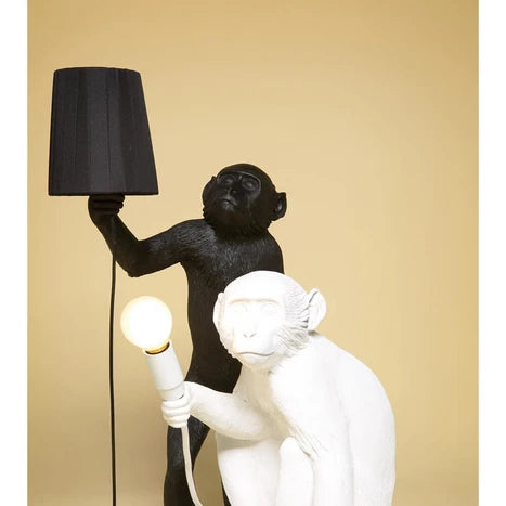 LAMPADA MONKEY LAMP STANDING OUTDOOR 14920 SELETTI BLACK