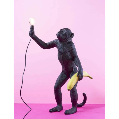 LAMPADA MONKEY LAMP STANDING OUTDOOR 14920 SELETTI BLACK