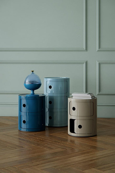 COMODINO COMPONIBILE 2 ELEMENTI 4966/15 KARTELL BLUE