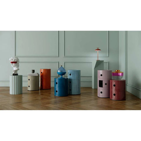 COMODINO COMPONIBILE 2 ELEMENTI MALVA 04966/MV KARTELL PURPLE