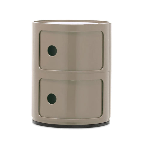 COMODINO COMPONIBILE 2 ELEMENTI TORTORA 04966/TO KARTELL BROWN