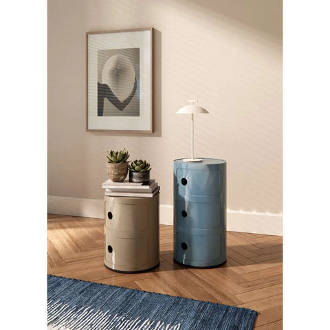 COMODINO COMPONIBILE 2 ELEMENTI TORTORA 04966/TO KARTELL BROWN