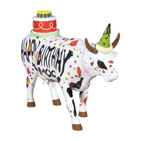 COW PARADE HAPPY BIRTHDAY TO MOO CERAMIC M ART. 47331