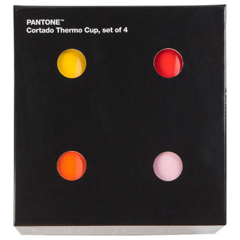 TAZZA PANTONE CORTADO THERMO  MIX SET OF 4 ART. 101060000 COPENHAGEN DESIGN MULTICOLOR