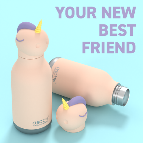 BORRACCIA BESTIE ANIMAL BOTTLE ART. SBV44UNICORN ASOBU PINK