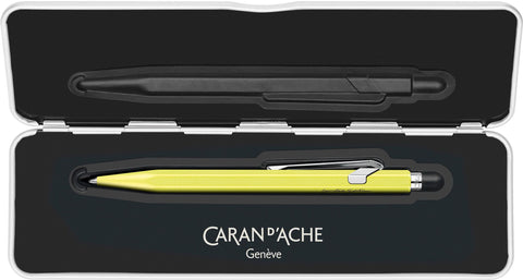 "CARAN D'ACHE BALL 849 NEON YELLOW LIMITED EDITION"