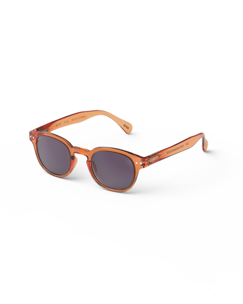 OCCHIALI SUN C ORANGE SMASH PURPLE LENSES +0 IZIPIZI ORANGE