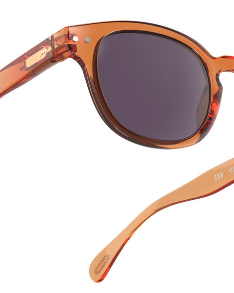 OCCHIALI SUN C ORANGE SMASH PURPLE LENSES +0 IZIPIZI ORANGE
