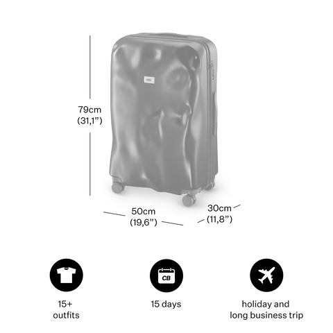 TROLLEY CRASH BAGGAGE ICON  LARGE CB 163 NERO