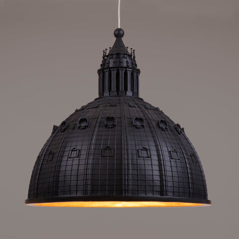 LAMPADARIO CUPOLONE QUARANTACINQUE CM 45H 47 07968 SELETTI BLACK