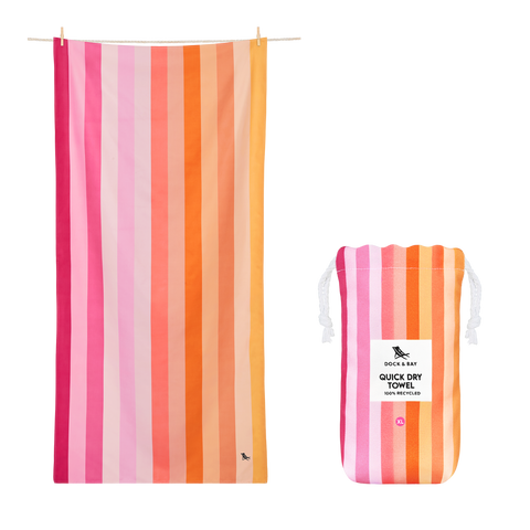 TELO BEACH TOWELS SUMMER MIAMI SORBET DOCK & BAY