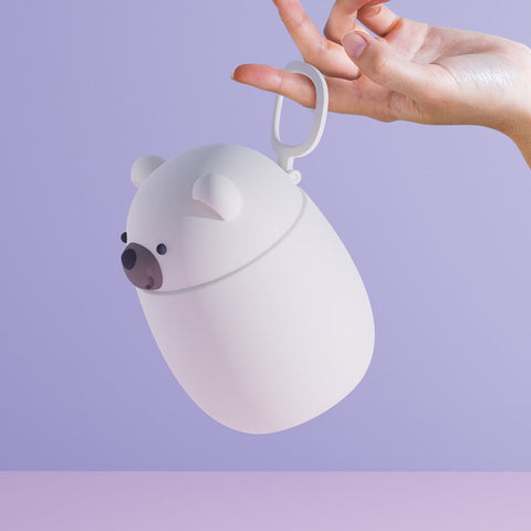 PORTA PRANZO BESTIE FOOD CONTAINER ART. FC43-BEAR ASOBU WHITE