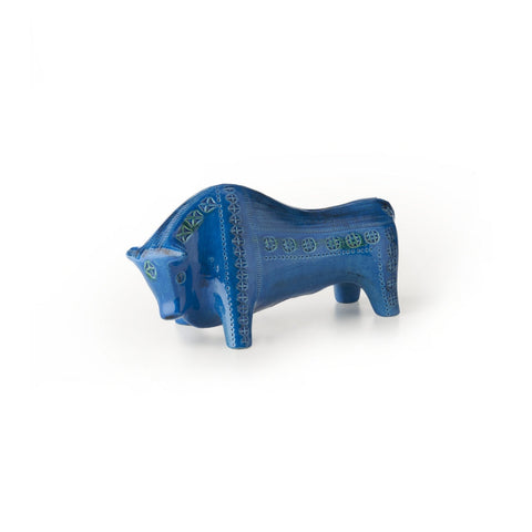 FIGURA DI TORO CM.32 RIMINI BLU ALDO LONDI ART. ZZ999-14 BITOSSI CERAMICHE BLUE
