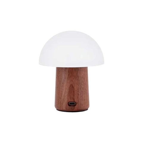 ALICE MUSHROOM LAMP  MINI NATURAL WALNUT WOOD GINGKO ART. G022WT2