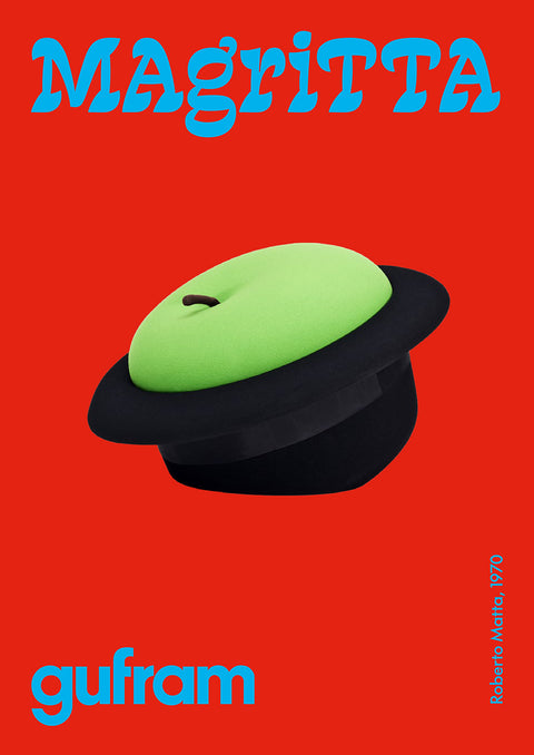 POLTRONA MAGRITTA GUFRAM GREEN