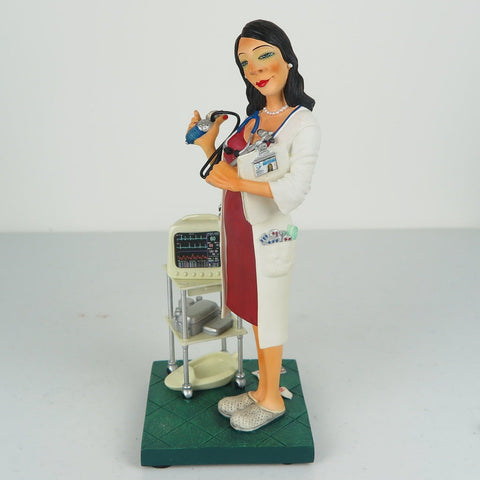 STATUA MADAM DOCTOR 24 CM ART. FO84006 FORCHINO MULTICOLOR