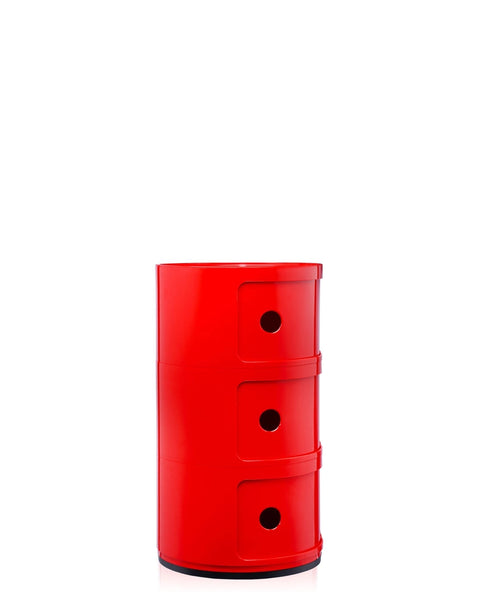 COMODINO COMPONIBILE 3 ELEMENTI 0496710 KARTELL RED