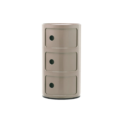 COMODINO COMPONIBILE 3 ELEMENTI TORTORA 04967/TO KARTELL BROWN