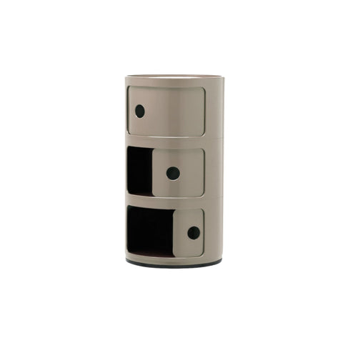 COMODINO COMPONIBILE 3 ELEMENTI TORTORA 04967/TO KARTELL BROWN