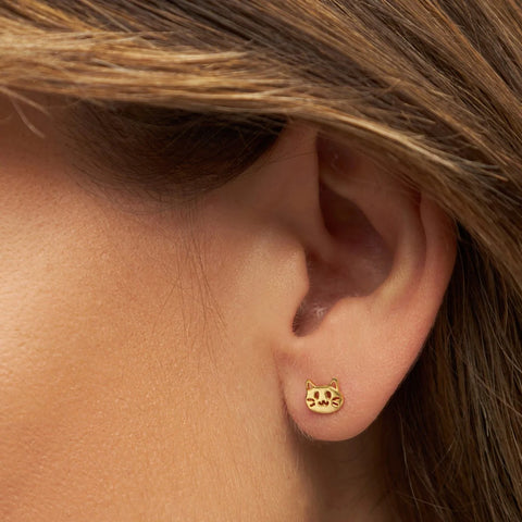 ORECCHINO LULU COPENHAGEN GOLD PLATED 925  LULU1386 KITTY GOLD