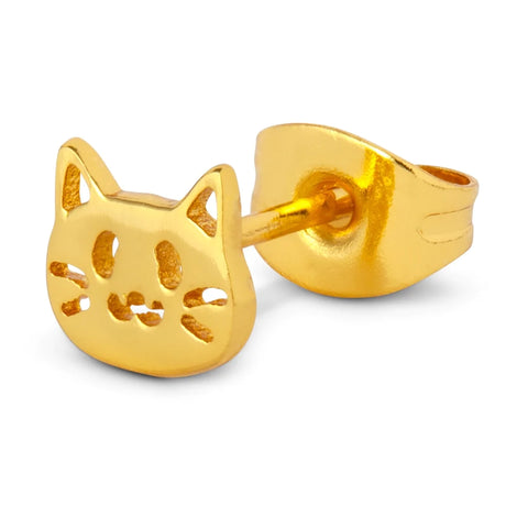 ORECCHINO LULU COPENHAGEN GOLD PLATED 925  LULU1386 KITTY GOLD