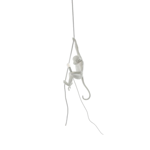 LAMPADA IN RESINA MONKEY LAMP 37X25 H76 14883 SELETTI WHITE