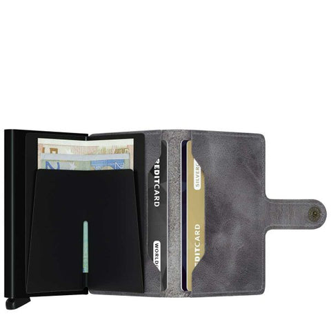 MINIWALLET SECRID  VINTAGE grey-black