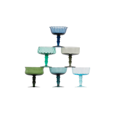 SET 6 COPPETTE TEXTURE BLU/VERDE ART. MCV02023 BITOSSI HOME MULTICOLOR