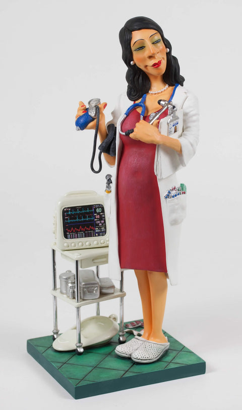 STATUA MADAM DOCTOR 24 CM ART. FO84006 FORCHINO MULTICOLOR