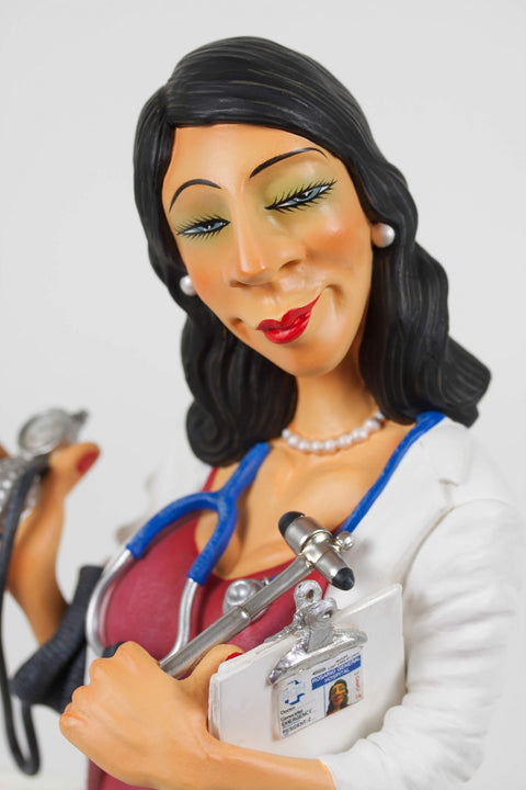 STATUA MADAM DOCTOR 24 CM ART. FO84006 FORCHINO MULTICOLOR