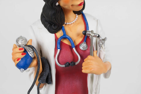 STATUA MADAM DOCTOR 24 CM ART. FO84006 FORCHINO MULTICOLOR